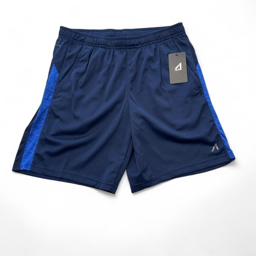 NWT AL1VE Men's Blue Athletic Shorts Qwick-Dry Size M